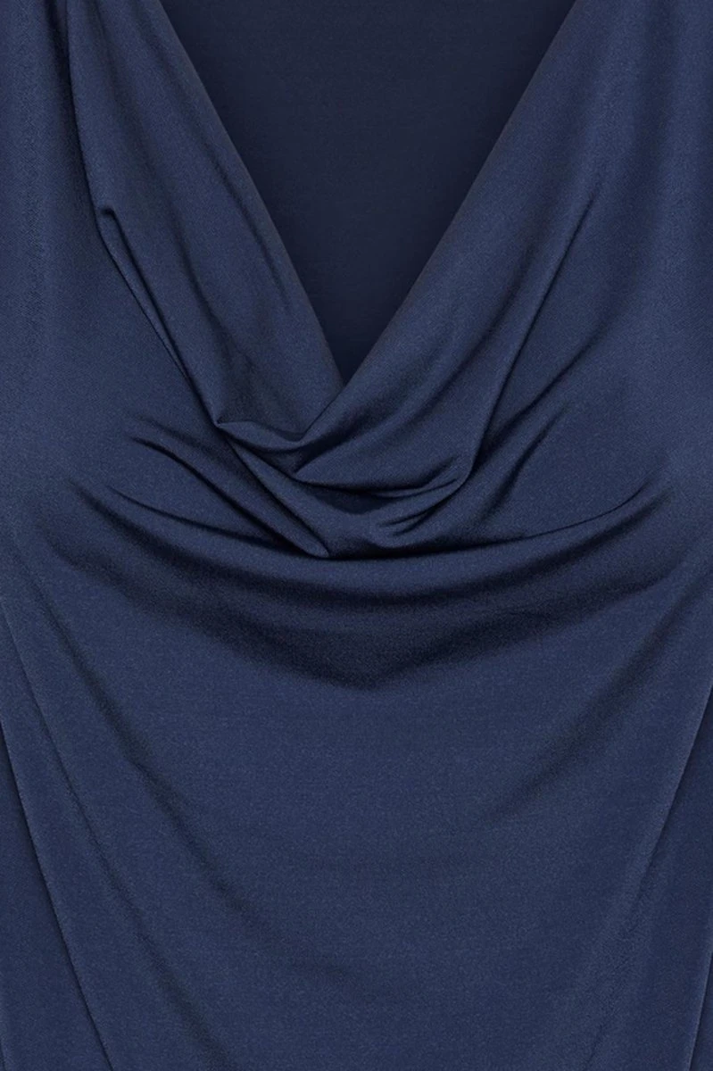 Vero Moda Top Vmhevi Sl Waterfall Top Jrs Ce 10288040 Navy Blazer Dames Maat - M 2 Vero Moda Top Vmhevi Sl Waterfall Top Jrs Ce 10288040 Navy Blazer Dames Maat - M - Afbeelding 2