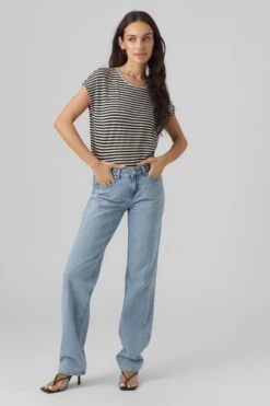 VERO MODA VMAVA PLAIN SS TOP STRIPE GA JRS NOOS Dames T-shirt - Maat XXL 9 VERO MODA VMAVA PLAIN SS TOP STRIPE GA JRS NOOS Dames T-shirt - Maat XXL -Vero Moda 799x1200 30