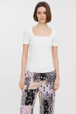 Vero Moda VMPALMA IDA S/S TOP JRS Dames T-shirt - Maat S -Vero Moda 799x1200 41