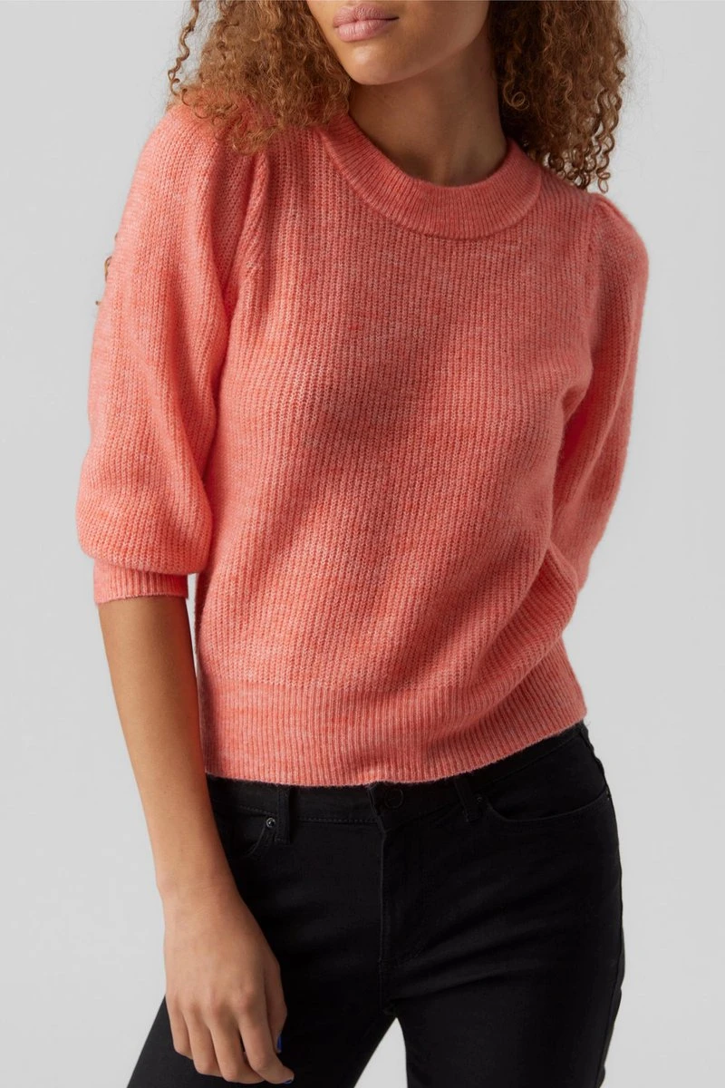 Vero Moda Trui Vmvigga 3/4 Rib Pullover Ga Boo Rep 10277742 Georgia Peach Dames Maat - M 9 Vero Moda Trui Vmvigga 3/4 Rib Pullover Ga Boo Rep 10277742 Georgia Peach Dames Maat - M - Afbeelding 9