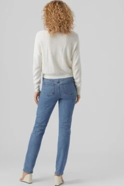 Vero Moda Vest Vmnewlexsun Ls Short V-neck Car Ga 10281878 Snow White Dames Maat - XL -Vero Moda 800x1200 122