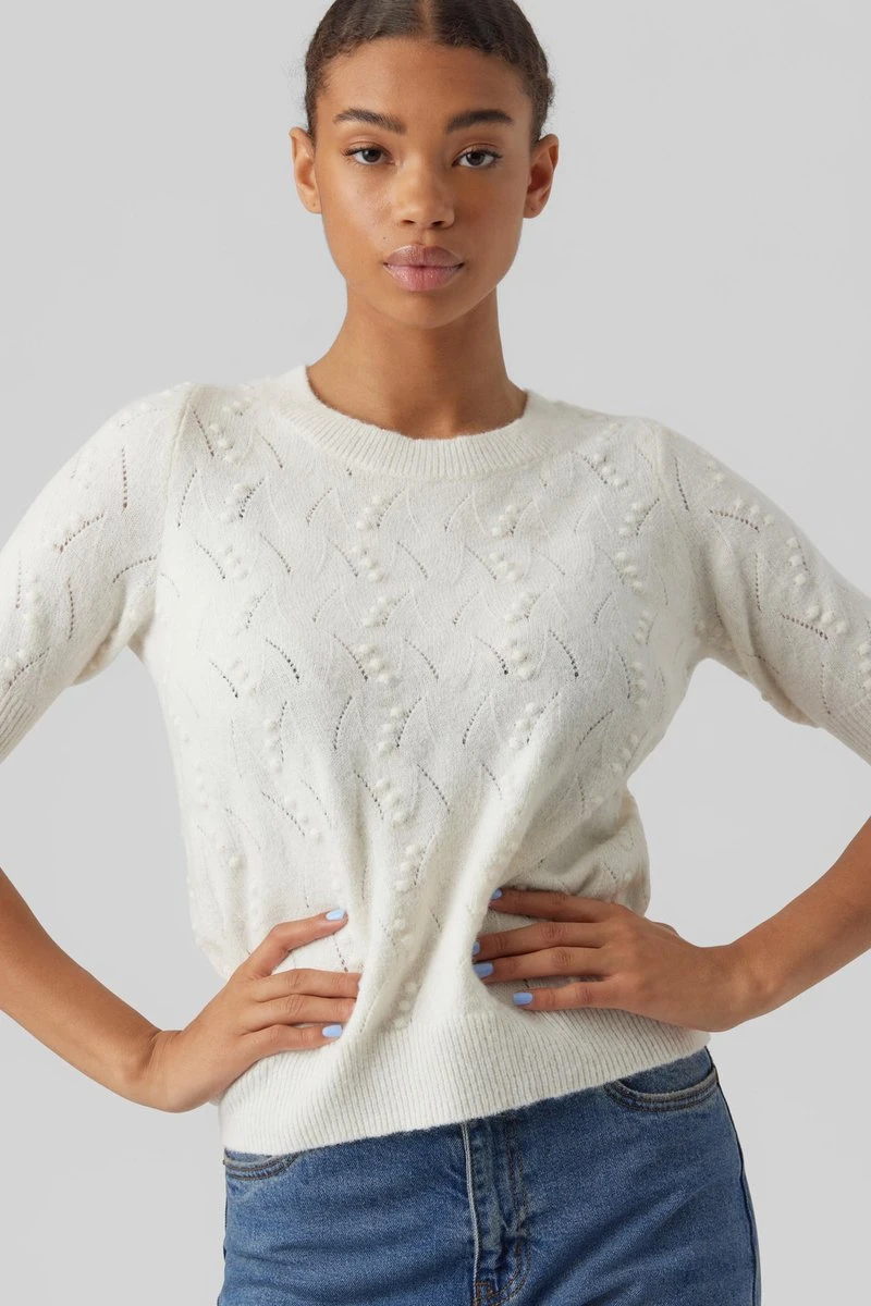 Vero Moda Trui Vmditto 2/4 O-neck Pullover Ga Boo 10277820 Birch Dames Maat - M 3 Vero Moda Trui Vmditto 2/4 O-neck Pullover Ga Boo 10277820 Birch Dames Maat - M - Afbeelding 3