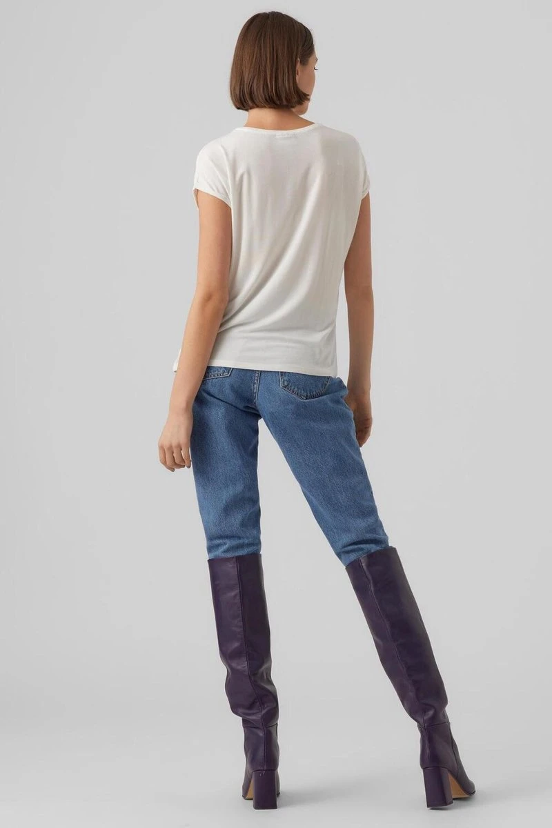 VERO MODA VMAVA PLAIN SS TOP GAJRS NOOS Dames T-shirt - Maat S 6 VERO MODA VMAVA PLAIN SS TOP GAJRS NOOS Dames T-shirt - Maat S - Afbeelding 6