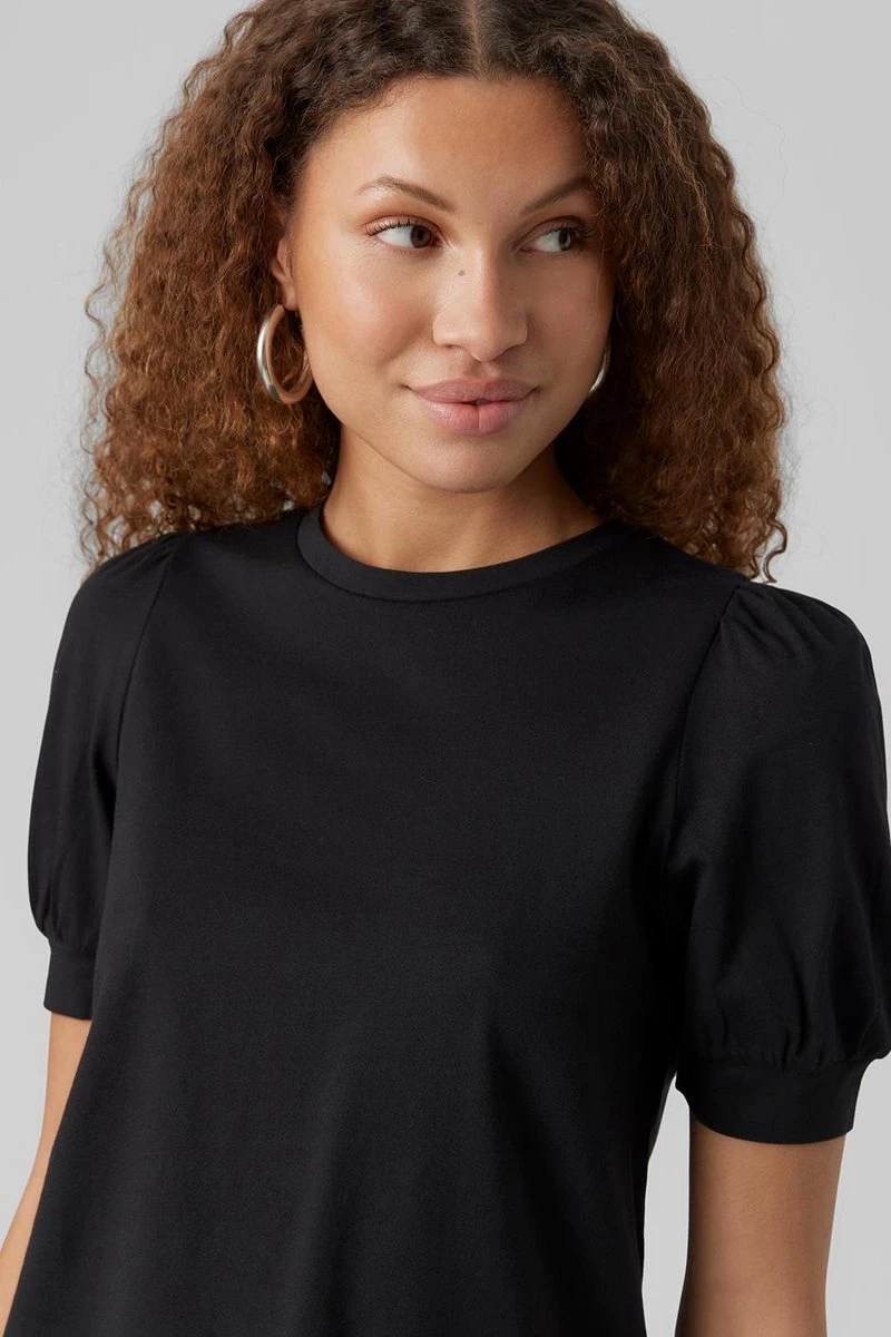VERO MODA VMKERRY 2/4 O-NECK TOP VMA JRS NOOS Dames T-shirt - Maat M 3 VERO MODA VMKERRY 2/4 O-NECK TOP VMA JRS NOOS Dames T-shirt - Maat M - Afbeelding 3