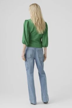 Vero Moda T-shirt Vmpepper Aya 3/4 Wrap Top Wvn 10282131 Bright Green Dames Maat - S 7 Vero Moda T-shirt Vmpepper Aya 3/4 Wrap Top Wvn 10282131 Bright Green Dames Maat - S -Vero Moda 800x1200 165