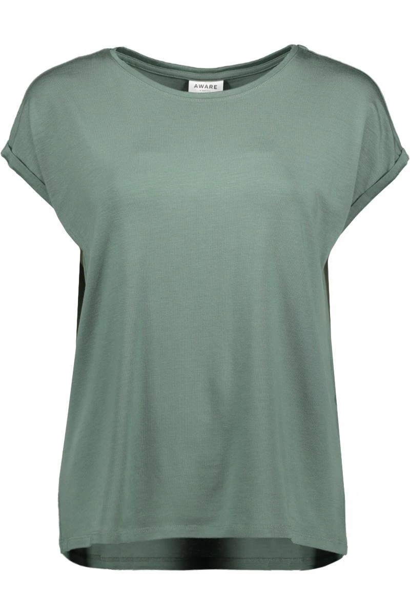 Vero Moda T-shirt Vmava Plain Ss Top Ga Noos 10187159 Laurel Wreath Dames Maat - M 3 Vero Moda T-shirt Vmava Plain Ss Top Ga Noos 10187159 Laurel Wreath Dames Maat - M - Afbeelding 3
