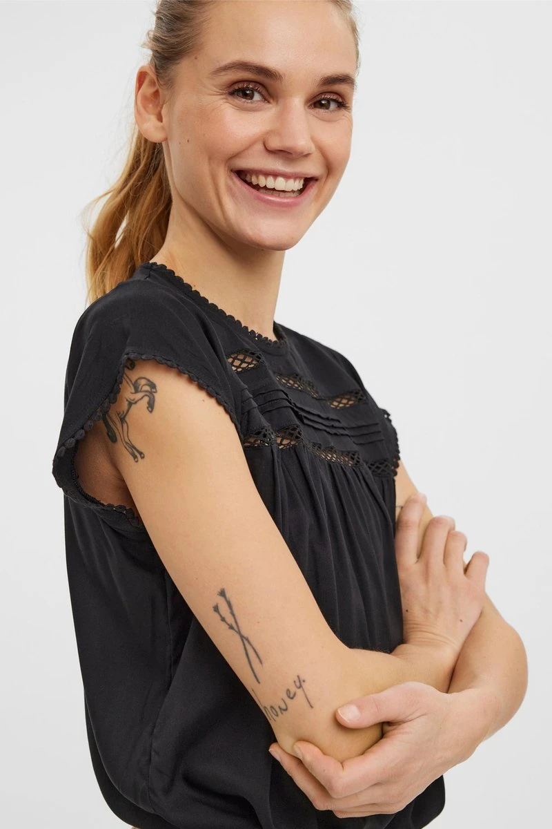 VERO MODA VMDEBBIE PLEAT S/L TOP GA NOOS Dames - Maat M 4 VERO MODA VMDEBBIE PLEAT S/L TOP GA NOOS Dames - Maat M - Afbeelding 4