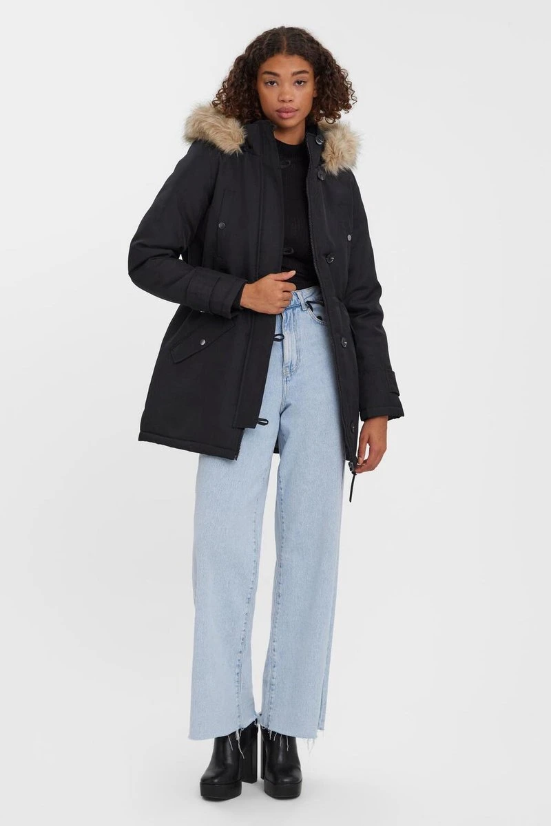 VERO MODA VMSTORM 3/4 PARKA Dames Jas - Maat M 5 VERO MODA VMSTORM 3/4 PARKA Dames Jas - Maat M - Afbeelding 5