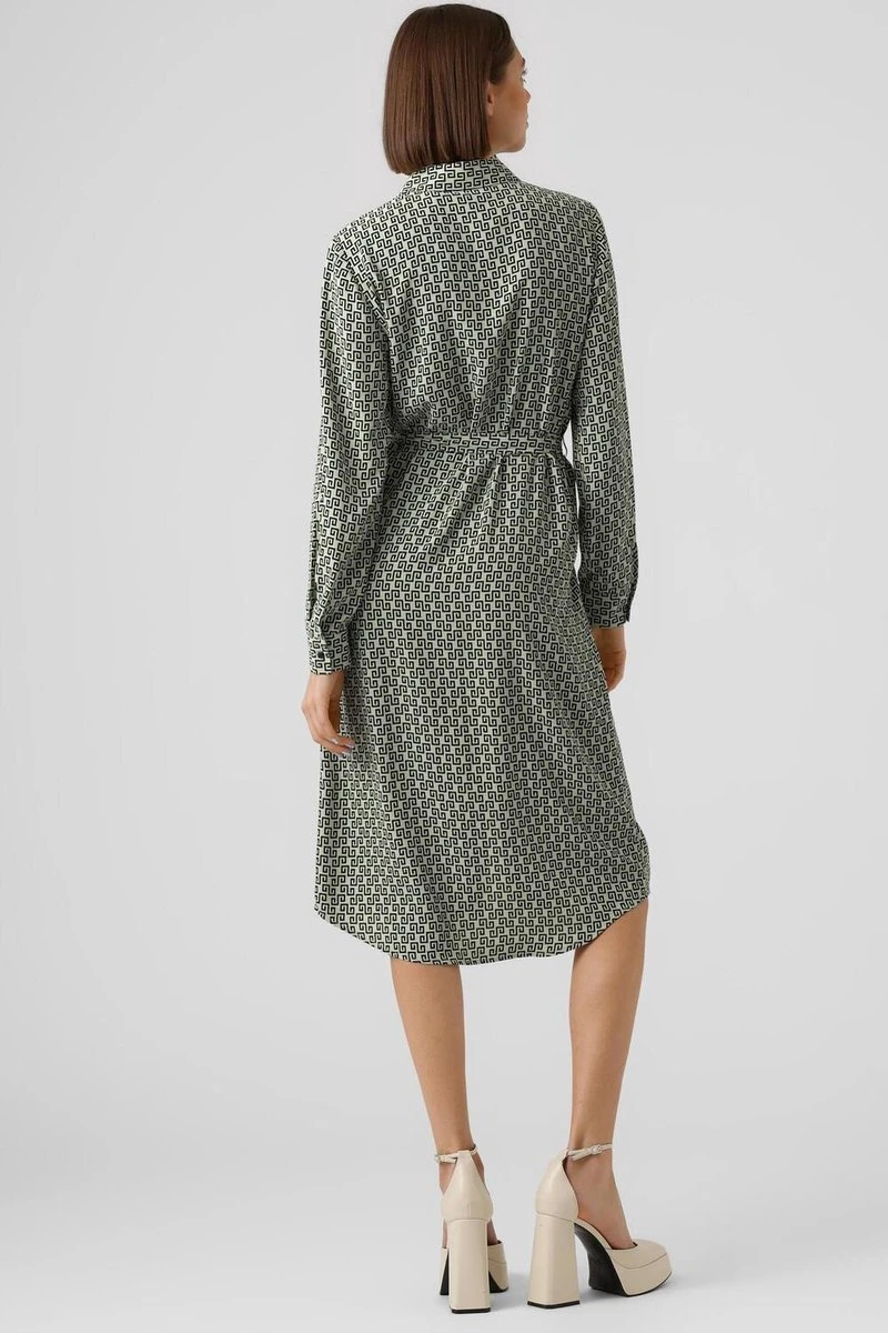 Vero Moda Jurk Vmnya Catch Ls Calf Shirt Dress Wvn 10282293 Reseda/nora Dames Maat - L 3 Vero Moda Jurk Vmnya Catch Ls Calf Shirt Dress Wvn 10282293 Reseda/nora Dames Maat - L - Afbeelding 3