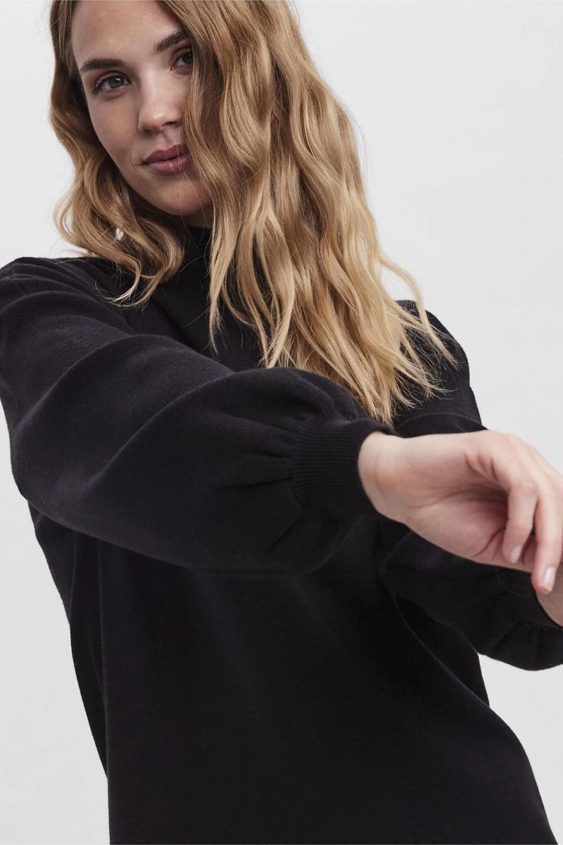 VERO MODA VMNANCY LS FUNNELNECK DRESS GA BOO Dames Jurk - Maat S 5 VERO MODA VMNANCY LS FUNNELNECK DRESS GA BOO Dames Jurk - Maat S - Afbeelding 5