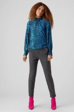 VERO MODA VMKITTIE MDOT LS SMOCK TOP WVN Dames Top - Maat S -Vero Moda 800x1200 274