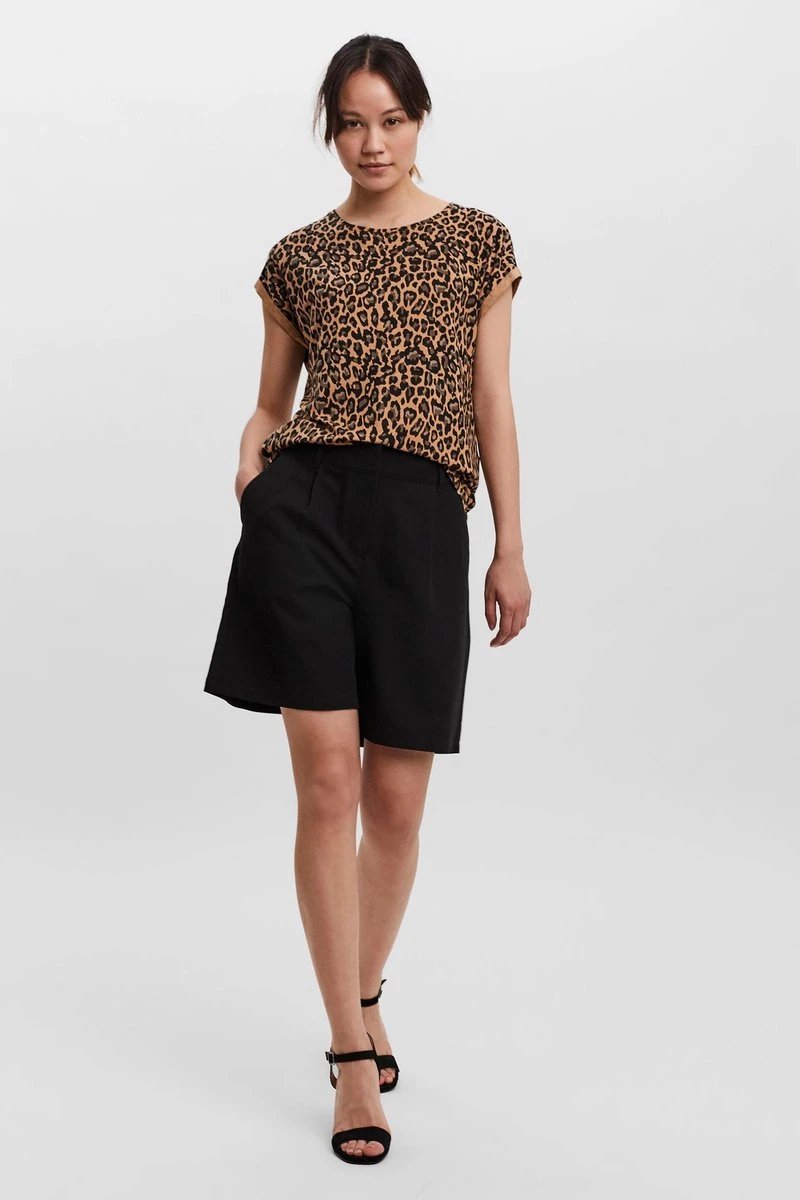 VERO MODA VMAVA PLAIN SS TOP MULTI AOP NOOS GA Dames - Maat S 3 VERO MODA VMAVA PLAIN SS TOP MULTI AOP NOOS GA Dames - Maat S - Afbeelding 3