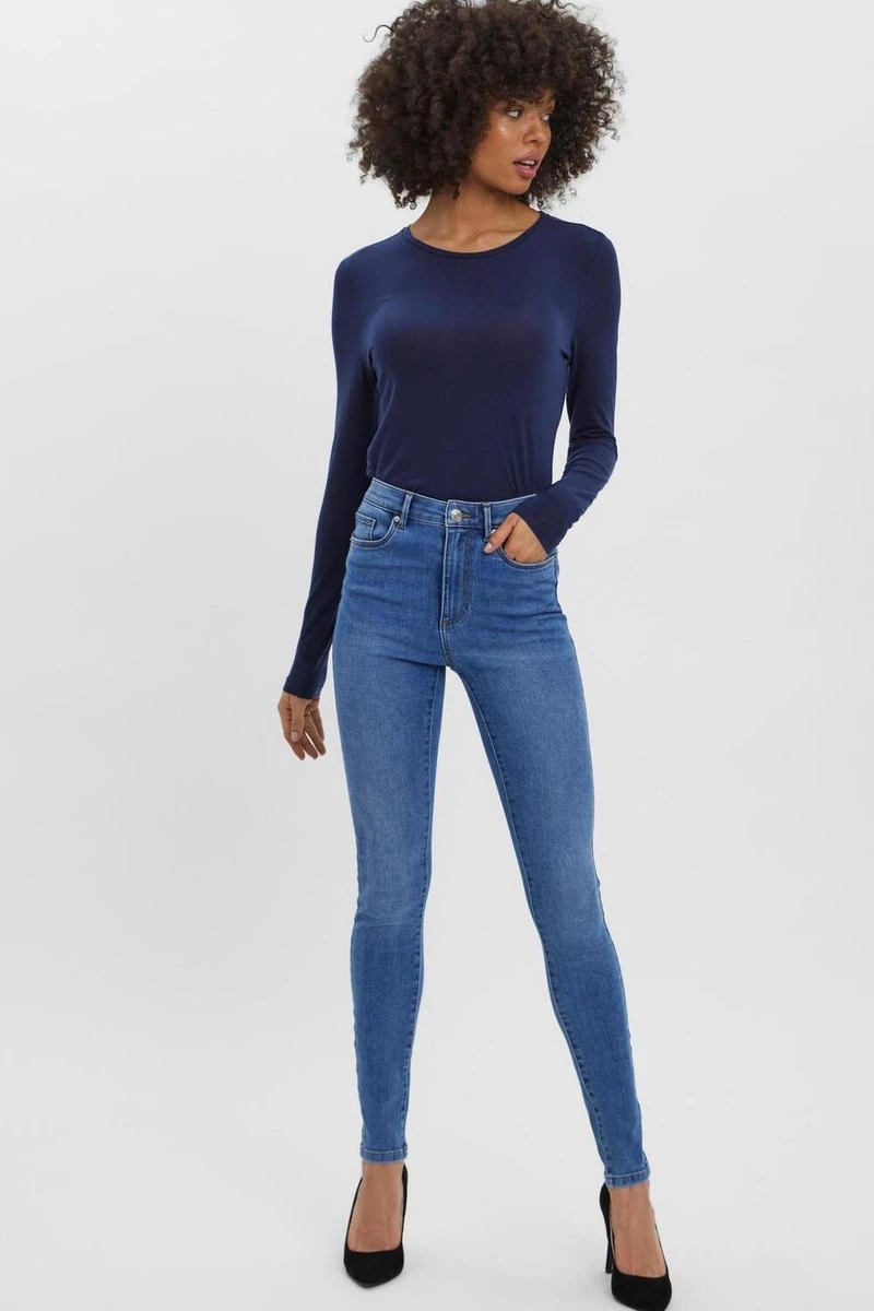 VERO MODA VMSOPHIA HR SKINNY J GU3112 GA NOOS Dames Jeans - Maat S X L32 8 VERO MODA VMSOPHIA HR SKINNY J GU3112 GA NOOS Dames Jeans - Maat S X L32 - Afbeelding 8