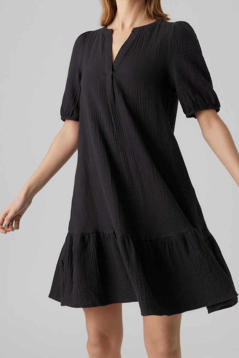 VERO MODA VMNATALI 2/4 ABK DRESS Dames Jurk - Maat M 2 VERO MODA VMNATALI 2/4 ABK DRESS Dames Jurk - Maat M - Afbeelding 2