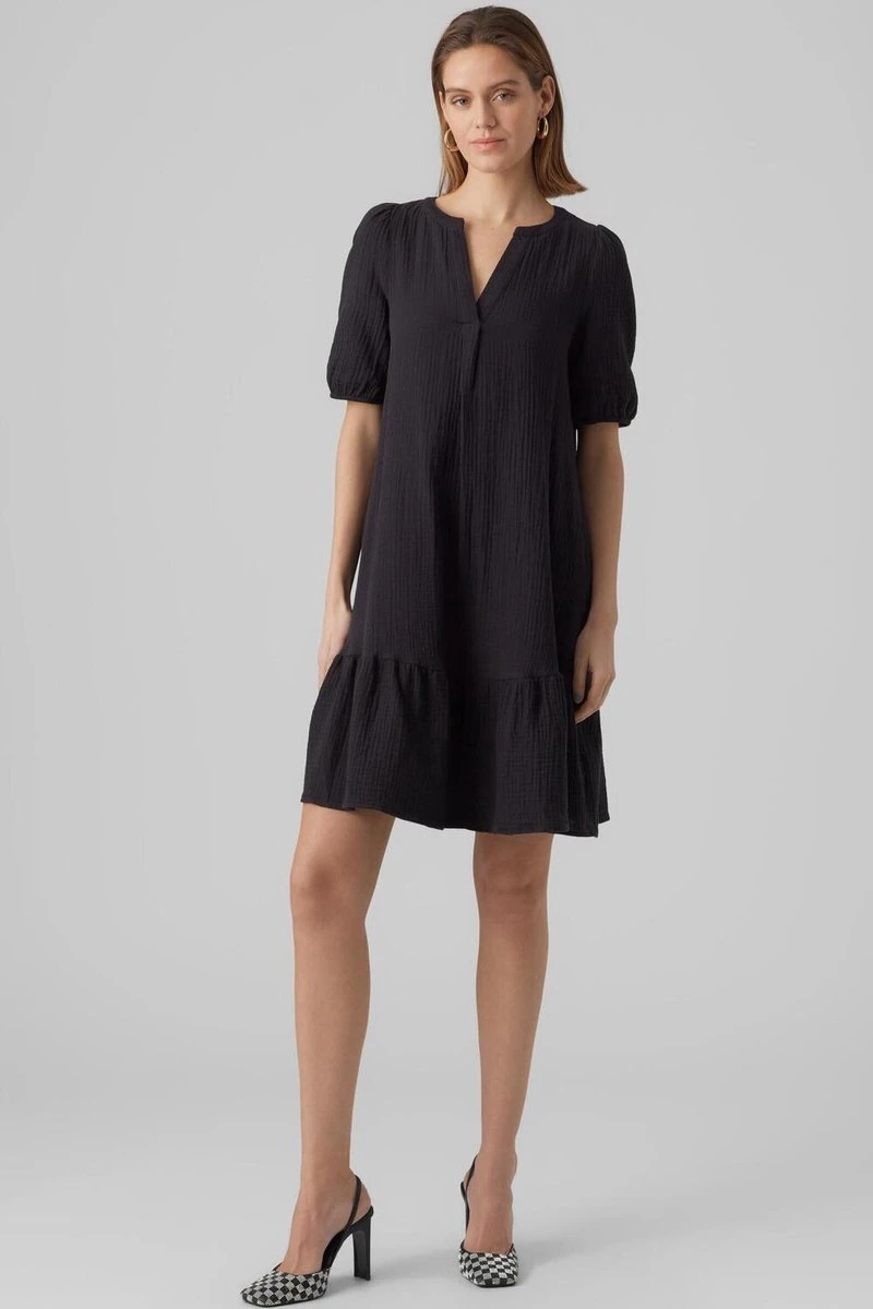 VERO MODA VMNATALI 2/4 ABK DRESS Dames Jurk - Maat M 4 VERO MODA VMNATALI 2/4 ABK DRESS Dames Jurk - Maat M - Afbeelding 4