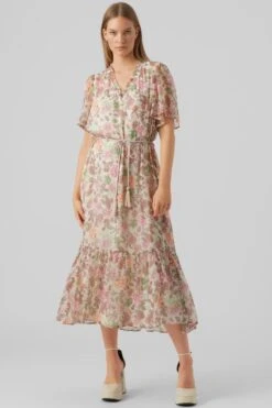 VERO MODA VMSILO SS 7/8 DRESS WVN BTQ Dames Jurk - Maat XS -Vero Moda 800x1200 56