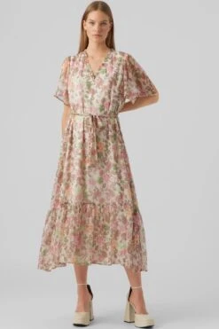 VERO MODA VMSILO SS 7/8 DRESS WVN BTQ Dames Jurk - Maat L -Vero Moda 800x1200 69