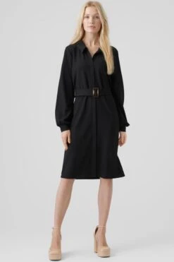 VERO MODA JURK VMPAM L/S SHIRT DRESS JRS BTQ BLACK DAMES MAAT - XL 18 VERO MODA JURK VMPAM L/S SHIRT DRESS JRS BTQ BLACK DAMES MAAT - XL -Vero Moda 800x1200 90