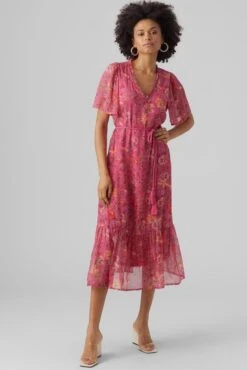 VERO MODA VMSILO SS 7/8 DRESS WVN BTQ Dames Jurk - Maat XL -Vero Moda 801x1200 12