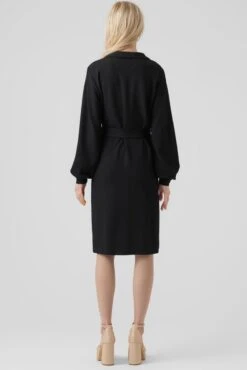 VERO MODA JURK VMPAM L/S SHIRT DRESS JRS BTQ BLACK DAMES MAAT - L 12 VERO MODA JURK VMPAM L/S SHIRT DRESS JRS BTQ BLACK DAMES MAAT - L -Vero Moda 801x1200 15