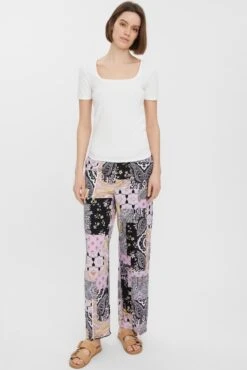 Vero Moda VMPALMA IDA S/S TOP JRS Dames T-shirt - Maat S -Vero Moda 801x1200 25