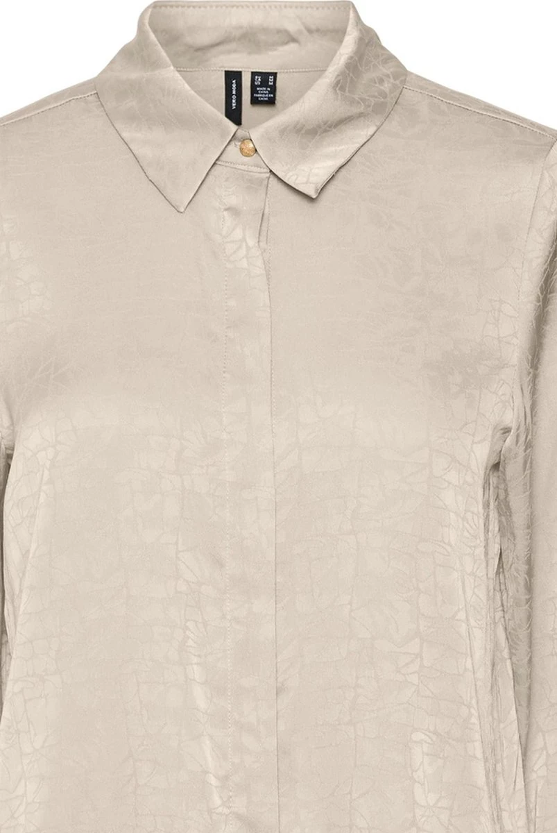 Vero Moda Blouse Vmpaulina L/s Shirt Wvn Btq 10284665 Whitecap Gray Dames Maat - L 2 Vero Moda Blouse Vmpaulina L/s Shirt Wvn Btq 10284665 Whitecap Gray Dames Maat - L - Afbeelding 2