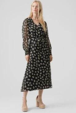 Vero Moda Jurk Vmpica L/s V-neck 7/8 Dress Wvn Btq Black Dames Maat - M 9 Vero Moda Jurk Vmpica L/s V-neck 7/8 Dress Wvn Btq Black Dames Maat - M -Vero Moda 809x1200 2
