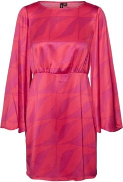 Vero Moda VMKYPRA LS MINI DRESS WVN Dames Jurk Love Potion - Maat S