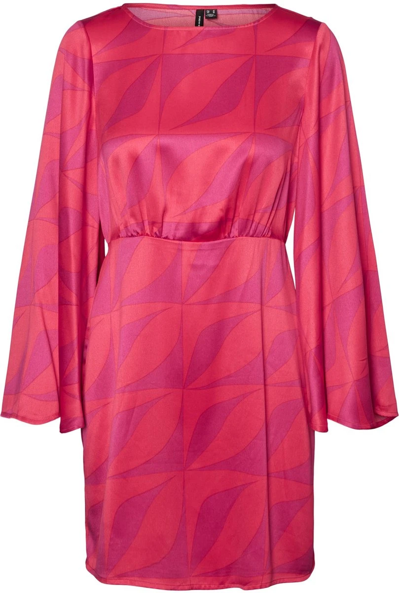 Vero Moda VMKYPRA LS MINI DRESS WVN Dames Jurk Love Potion - Maat XXL 1 Vero Moda VMKYPRA LS MINI DRESS WVN Dames Jurk Love Potion - Maat XXL