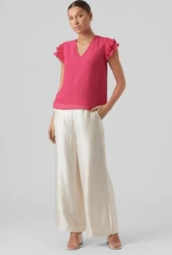 Vero Moda Blouse Vmhailey Capsleeve Top Wvn Ce 10287724 Pink Yarrow Dames Maat - XL -Vero Moda 810x1200