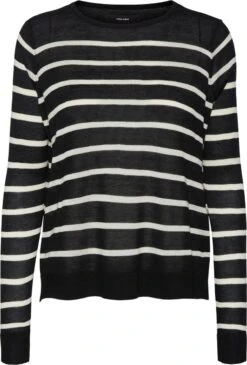 VERO MODA VMNOVA LS O-NECK PULLOVER GA NOOS Dames Trui - Maat L