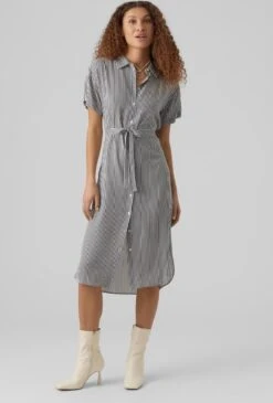 Vero Moda Jurk Vmbumpy Ss Calf Shirt Dress Noos 10279684 Snow White/india Ink Dames Maat - M 11 Vero Moda Jurk Vmbumpy Ss Calf Shirt Dress Noos 10279684 Snow White/india Ink Dames Maat - M -Vero Moda 813x1200 2