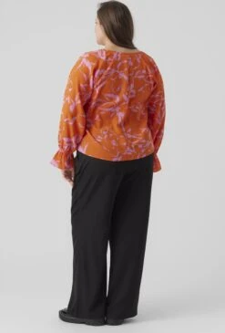 VERO MODA VMPOLLIANA INGE LS V-NECK TOP WVN GA CUR Dames Top - Maat 54 16 VERO MODA VMPOLLIANA INGE LS V-NECK TOP WVN GA CUR Dames Top - Maat 54 -Vero Moda 813x1200