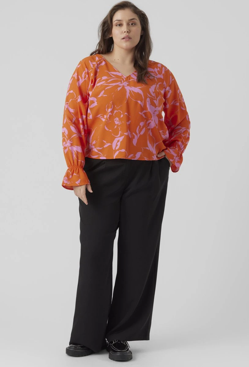 VERO MODA VMPOLLIANA INGE LS V-NECK TOP WVN GA CUR Dames Top - Maat 54 8 VERO MODA VMPOLLIANA INGE LS V-NECK TOP WVN GA CUR Dames Top - Maat 54 - Afbeelding 8