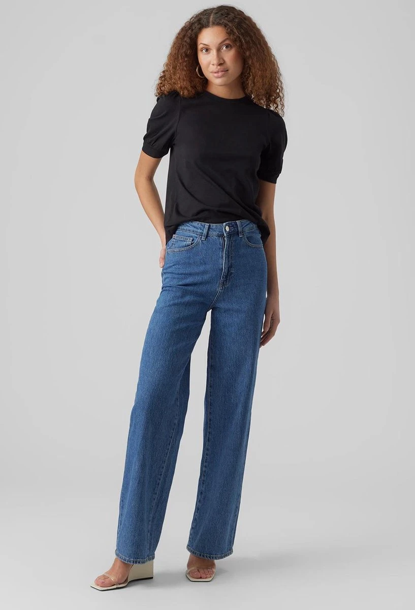 VERO MODA VMKERRY 2/4 O-NECK TOP VMA JRS NOOS Dames T-shirt - Maat M 5 VERO MODA VMKERRY 2/4 O-NECK TOP VMA JRS NOOS Dames T-shirt - Maat M - Afbeelding 5