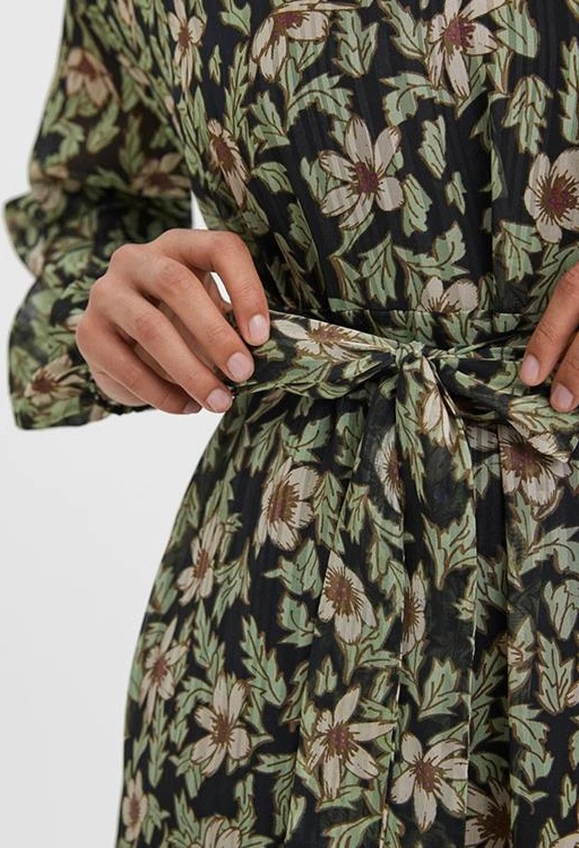 VERO MODA VMLIA L/S 7/8 DRESS WVN BTQ Dames Jurk - Maat L 6 VERO MODA VMLIA L/S 7/8 DRESS WVN BTQ Dames Jurk - Maat L - Afbeelding 6