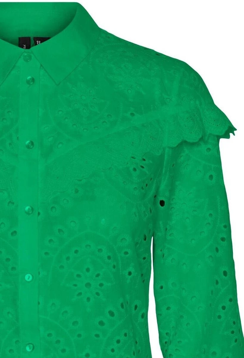 VERO MODA VMNEW NORA LS SHIRT WVN Dames Blouse - Maat S 2 VERO MODA VMNEW NORA LS SHIRT WVN Dames Blouse - Maat S - Afbeelding 2