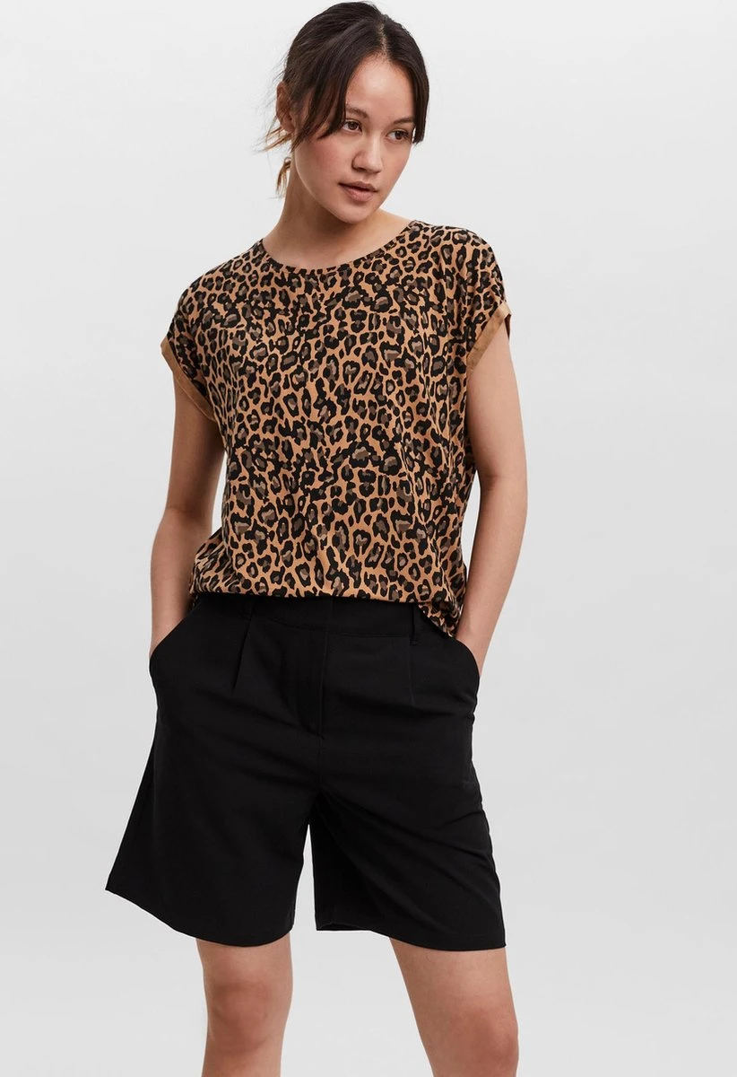 VERO MODA VMAVA PLAIN SS TOP MULTI AOP NOOS GA Dames - Maat S 2 VERO MODA VMAVA PLAIN SS TOP MULTI AOP NOOS GA Dames - Maat S - Afbeelding 2