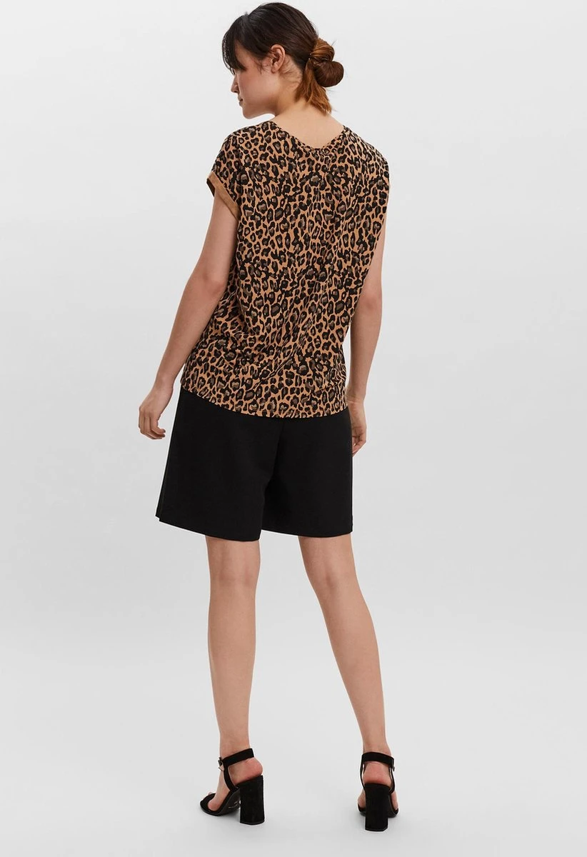 VERO MODA VMAVA PLAIN SS TOP MULTI AOP NOOS GA Dames - Maat S 4 VERO MODA VMAVA PLAIN SS TOP MULTI AOP NOOS GA Dames - Maat S - Afbeelding 4