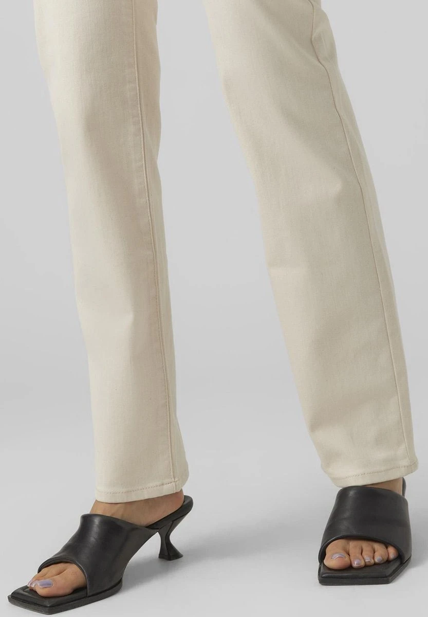 Vero Moda Jeans Vmdaf Mr Straight Jeans Ecru 10289168 Ecru Dames Maat - W30 X L32 6 Vero Moda Jeans Vmdaf Mr Straight Jeans Ecru 10289168 Ecru Dames Maat - W30 X L32 - Afbeelding 6