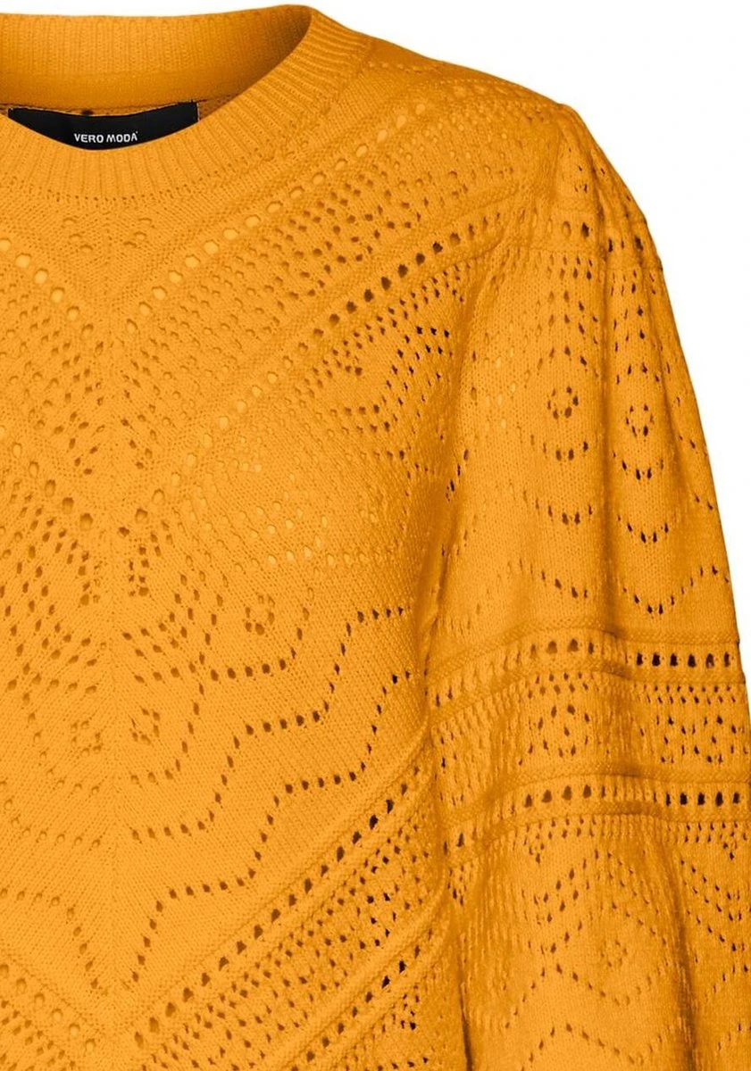 Vero Moda Trui Vmbernadette 2/4 O-neck Pullover Bo 10283016 Radiant Yellow Dames Maat - M 2 Vero Moda Trui Vmbernadette 2/4 O-neck Pullover Bo 10283016 Radiant Yellow Dames Maat - M - Afbeelding 2