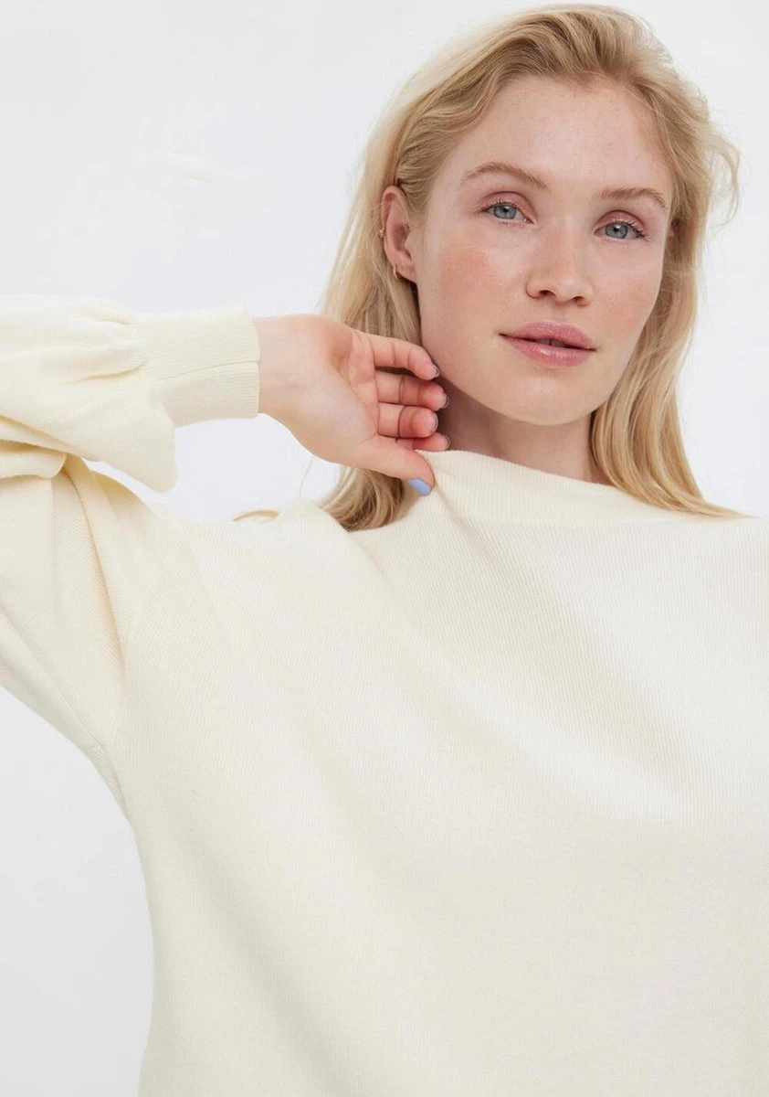 VERO MODA VMNANCY HIGHNECK VOLUME BLOUSE GA BOO Dames Trui - Maat M 3 VERO MODA VMNANCY HIGHNECK VOLUME BLOUSE GA BOO Dames Trui - Maat M - Afbeelding 3