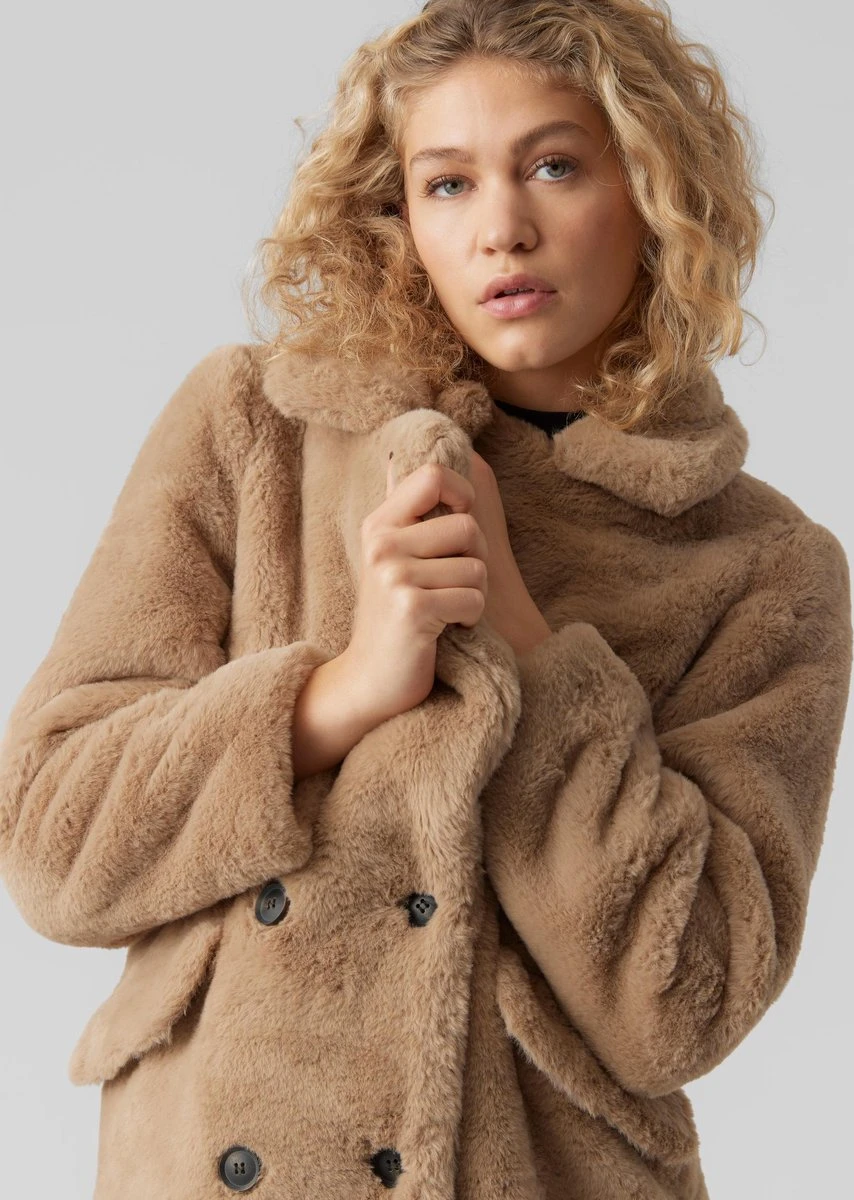 VERO MODA VMSUIELLY LONG FAUX FUR COAT BOOS Dames Jas - Maat M 7 VERO MODA VMSUIELLY LONG FAUX FUR COAT BOOS Dames Jas - Maat M - Afbeelding 7