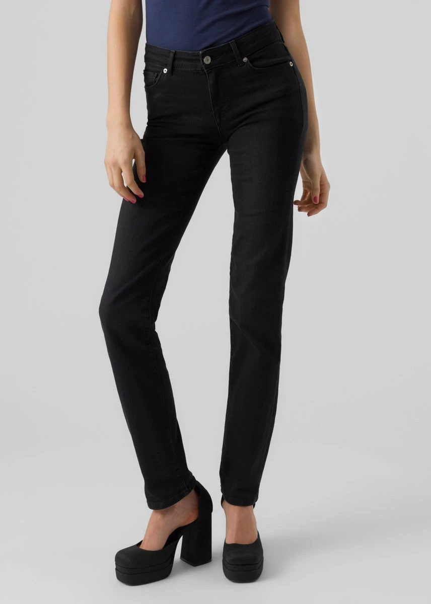 VERO MODA VMDAF MR STRAIGHT JEANS DO104 NOOS Dames Jeans - Maat W29 X L32 3 VERO MODA VMDAF MR STRAIGHT JEANS DO104 NOOS Dames Jeans - Maat W29 X L32 - Afbeelding 3