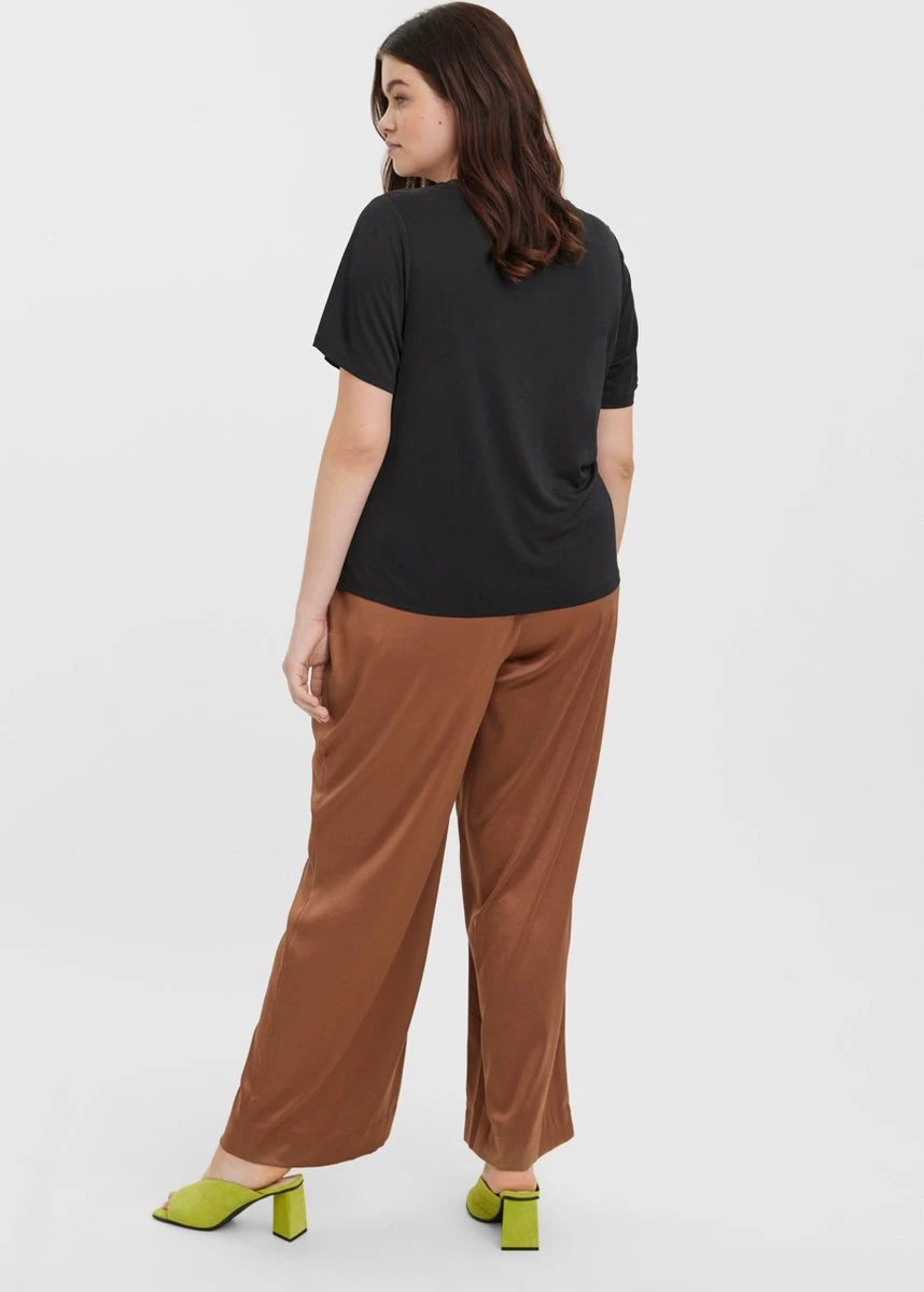 VERO MODA CURVE VMEVABIA SS TOP JRS CURVE Dames T-shirts - Maat M/48 2 VERO MODA CURVE VMEVABIA SS TOP JRS CURVE Dames T-shirts - Maat M/48 - Afbeelding 2