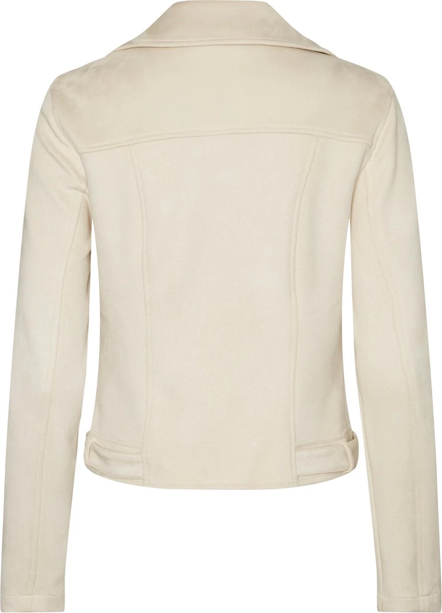 Vero Moda VMJOSE SHORT FAUX SUEDE JACKET BOOS Dames Biker Jacket Birch - Maat M 2 Vero Moda VMJOSE SHORT FAUX SUEDE JACKET BOOS Dames Biker Jacket Birch - Maat M - Afbeelding 2