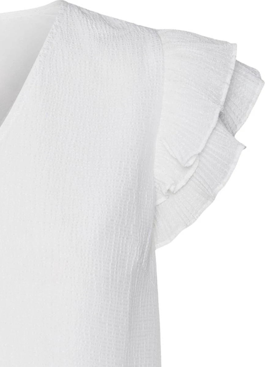 Vero Moda Blouse Vmhailey Capsleeve Top Wvn Ce 10287724 Snow White Dames Maat - L 2 Vero Moda Blouse Vmhailey Capsleeve Top Wvn Ce 10287724 Snow White Dames Maat - L - Afbeelding 2