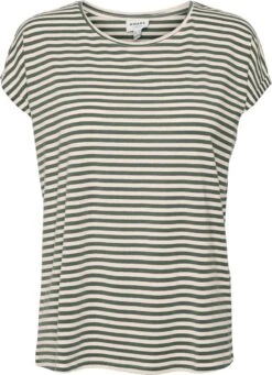 Vero Moda T-shirt Vmava Plain Ss Top Stripe Ga Jrs N 10284469 Laurel Wreath Dames Maat - L