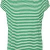VERO MODA VMAVA PLAIN SS TOP STRIPE GA JRS NOOS Dames T-shirt - Maat M