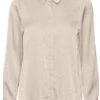 Vero Moda Blouse Vmpaulina L/s Shirt Wvn Btq 10284665 Whitecap Gray Dames Maat - XL